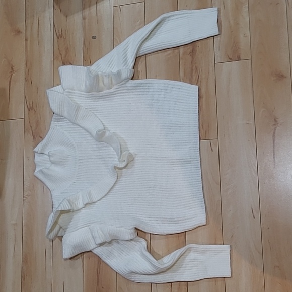 Glamorous women's size 6 white/beige knit sweater - Picture 1 of 5